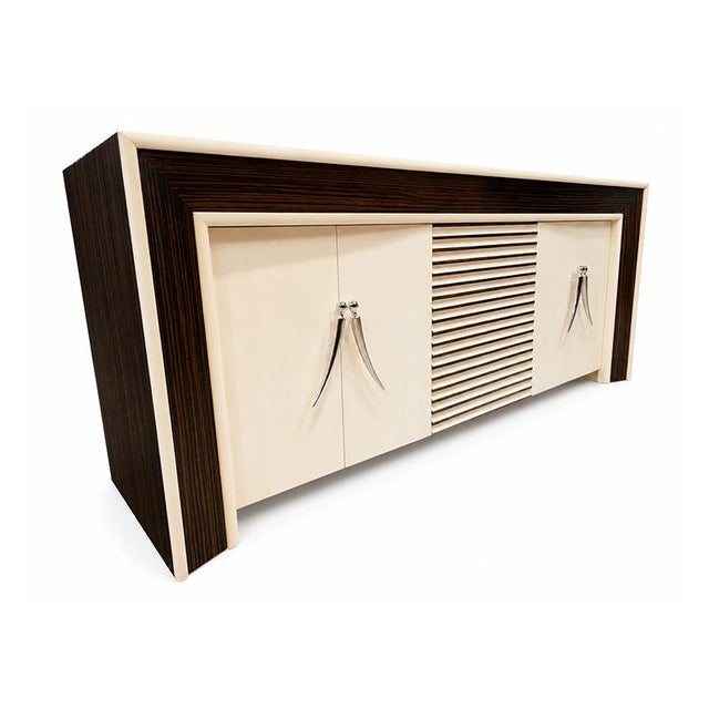 Parchment Chest of Drawers, 1980s For Sale - Image 3 of 6