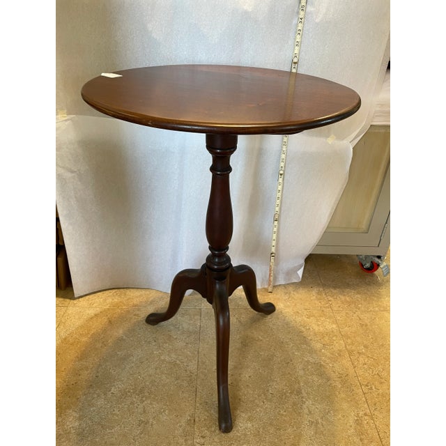 19th Century Solid Mahogany Tilt Top Table For Sale - Image 4 of 8