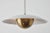 'Gabi' Perforated brass dome & white painted metal pendant by Alvaro Benitez. Hand-fabricated by Los Angeles based...