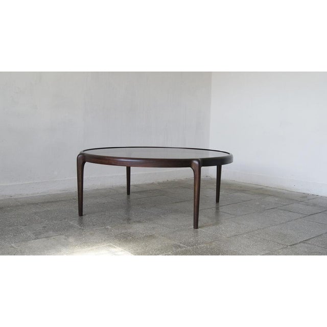 Large Mid-Century Coffee Table in Mahogany For Sale - Image 9 of 10