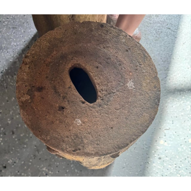 Pair of French Mid 20th Century Faux Bois Stone Stools For Sale - Image 12 of 12