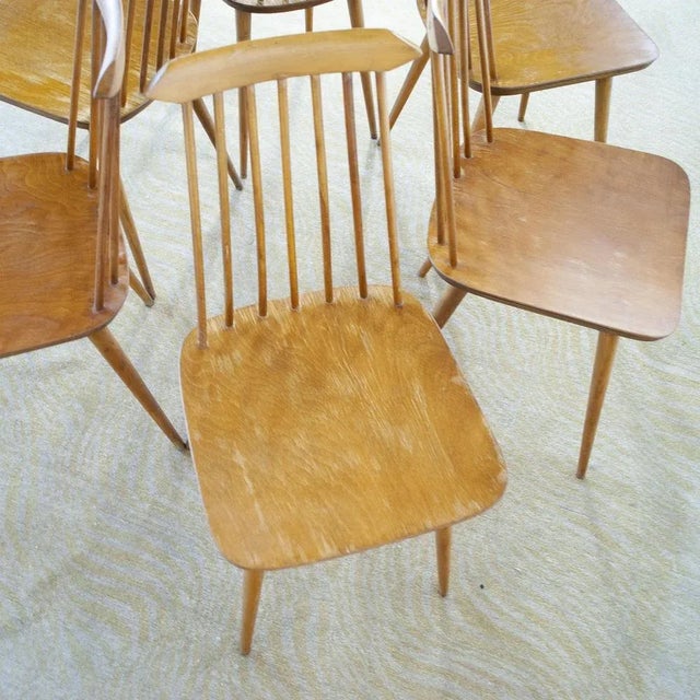 Mid-Century Modern Dining Chairs in the style of Folke Pålsson, 1960s, Set of 6 For Sale - Image 3 of 13