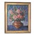 Mid 20th Century Still Life Painting of Roses in a Vase, Mid-Century French Oil on Canvas by Henri Reboa, Framed For Sale