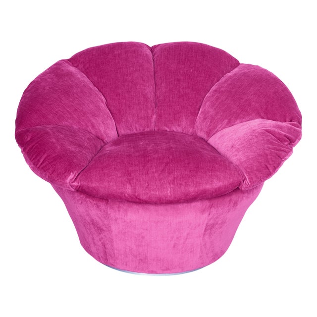 Twelve Pink Velvet Armchair by Biosofa For Sale