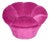 Twelve Pink Velvet Armchair by Biosofa For Sale