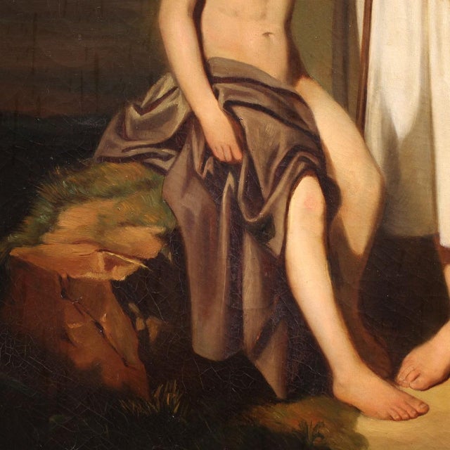 Hagar and Ishmael, 1860, Oil on Canvas, Framed For Sale - Image 12 of 15