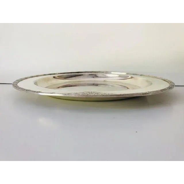 Vintage International Silver Company Barbour s.p. Co. Serving Tray For Sale - Image 4 of 6