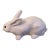 1980s Terracotta Majolica Rabbit, Signed, Size Small For Sale