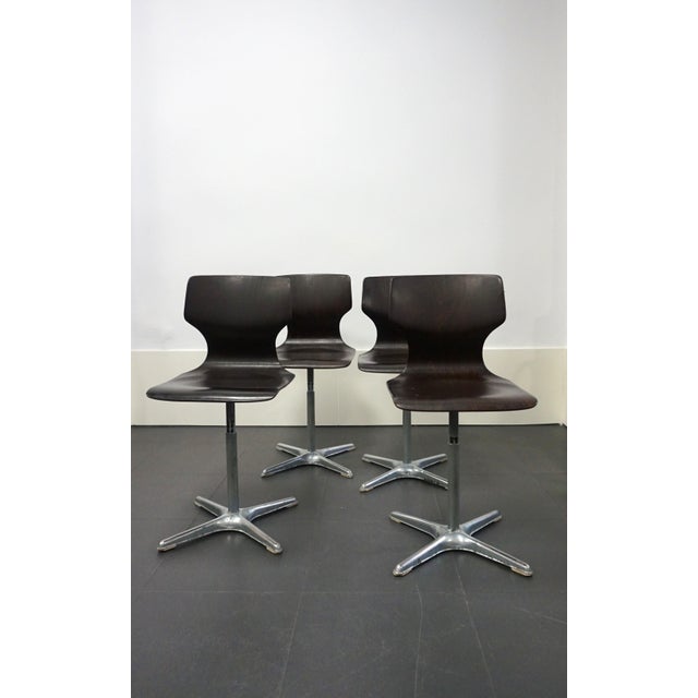Pagholz Chairs by Adam Stegner for Flötotto, 1970s, Set of 4 For Sale - Image 11 of 11