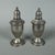 Antique Early 20th Century Set of Salt, Pepper, and Dispensers in Sterling Silver, Set of 2 For Sale - Image 3 of 11