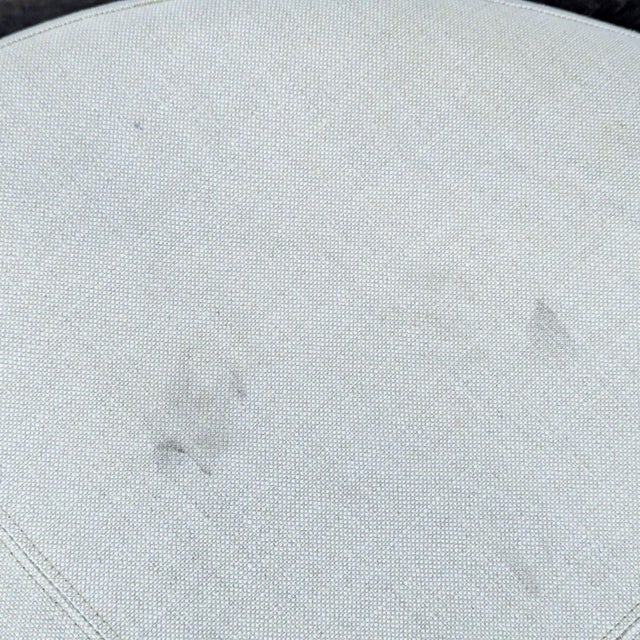 Modern Restoration Hardware Upholstered Ottoman For Sale - Image 3 of 5