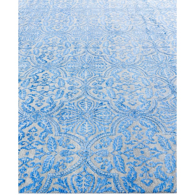 Solo Rugs Ikat, One-of-a-Kind Hand-Knotted Area Rug - Beige, 8' 2" x 10' 0" For Sale - Image 4 of 8