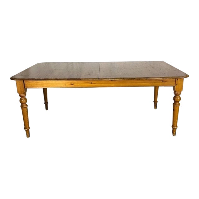 Antique French Pine Farmhouse Table For Sale