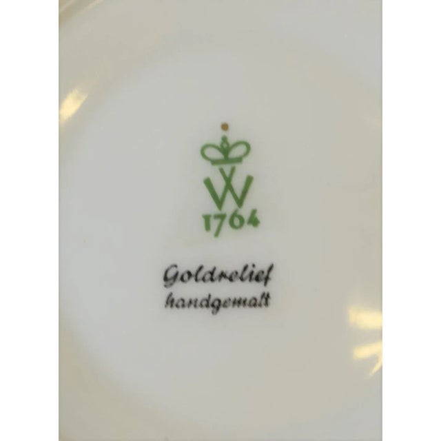 Art Deco Tea or Coffee Cup in Terracotta, Black and Gold Porcelain by Wallendorf For Sale - Image 10 of 12