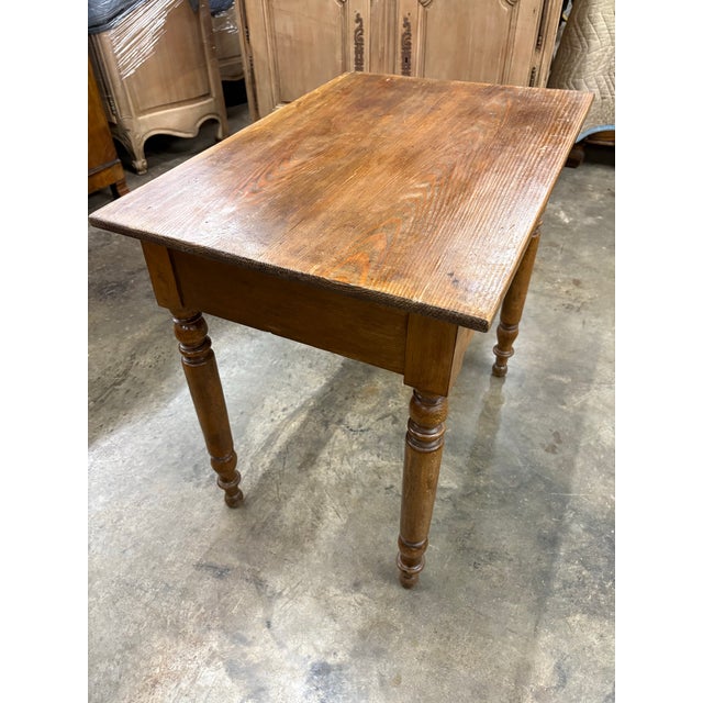 19th Century Side Table Chestnut Wood From France For Sale - Image 4 of 4