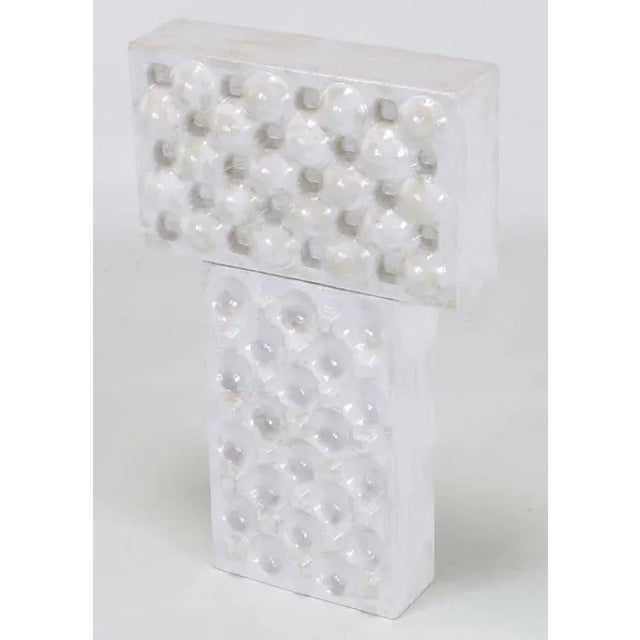 Contemporary William A. Hoffman (1920-2011) Two-Piece Clay Sculpture Titled "Two Crates" For Sale - Image 3 of 9