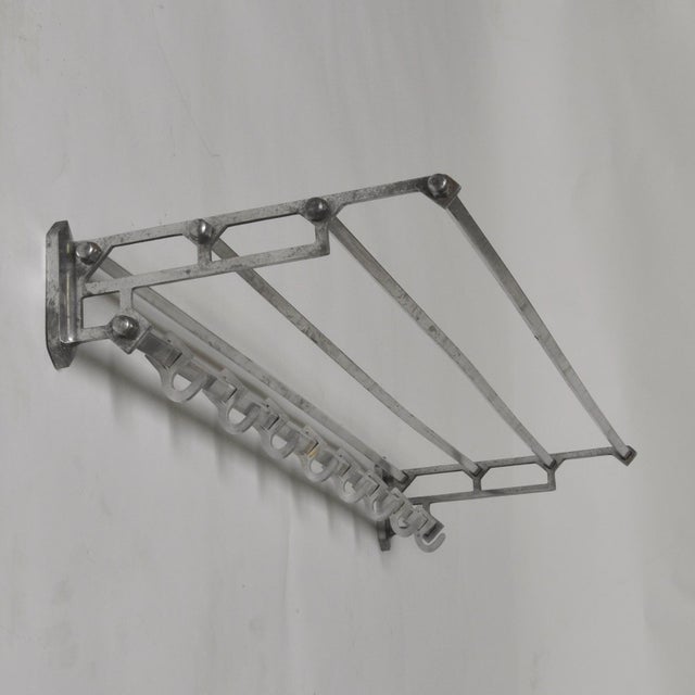 1950s Art Deco Iron Coat Rack, 1950s For Sale - Image 5 of 9