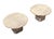 Pair of Vintage 1970s Italian Travertine Scalloped Edge End Tables – 27.75" Diameter For Sale In Richmond - Image 6 of 18