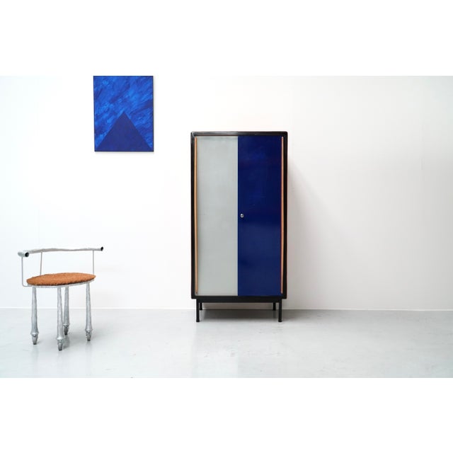 Contemporary Gilbert Swimberghe, Composition, Oil on Paper on Panel, 1997 For Sale - Image 3 of 9