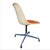 Mid-Century Modern Mid Century Herman Miller Orange Ninyl Upholstered PSC Chair For Sale - Image 3 of 18