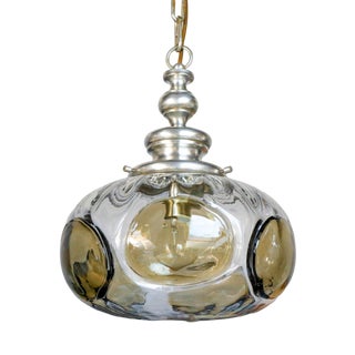 Vintage Murano Glass Pendant Light from Fischer Leuchten, 1970s For Sale