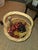 Various colors and sizes. 15 grape clusters of Italian Marble. Vintage basket is included and very nice! Large Ruby Red is...