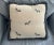 Cream Two Decorative Pillows With Dragon Flies and Fringe For Sale - Image 8 of 8