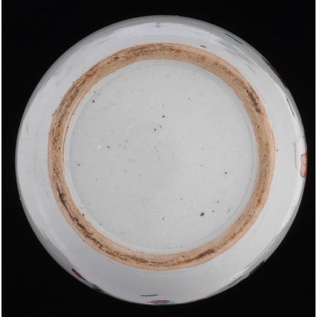 Pair of 19th Century Chinese Famille Rose Porcelain Ginger Jars For Sale - Image 10 of 12