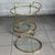 Metal Vintage Brass Glass Food Cart in the style of Maison Jansen, 1960s For Sale - Image 7 of 15
