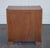 Vintage Military Campaign Yew Wood Secretaire with Brass Handles For Sale - Image 15 of 16