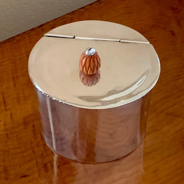 Small Oval Silver Plate Tea Caddy For Sale - Image 6 of 12