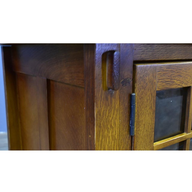 Mission Quarter Sawn Oak 60" Tv Stand (2 Colors Available) For Sale - Image 9 of 18