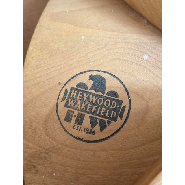 Mid Century Heywood Wakefield Rotating 'Lazy Susan' Coffee/Cocktail Table For Sale In Boston - Image 6 of 6