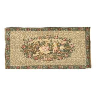 Vintage French Aubusson Style Jacquard Dance Tapestry, 1960s For Sale