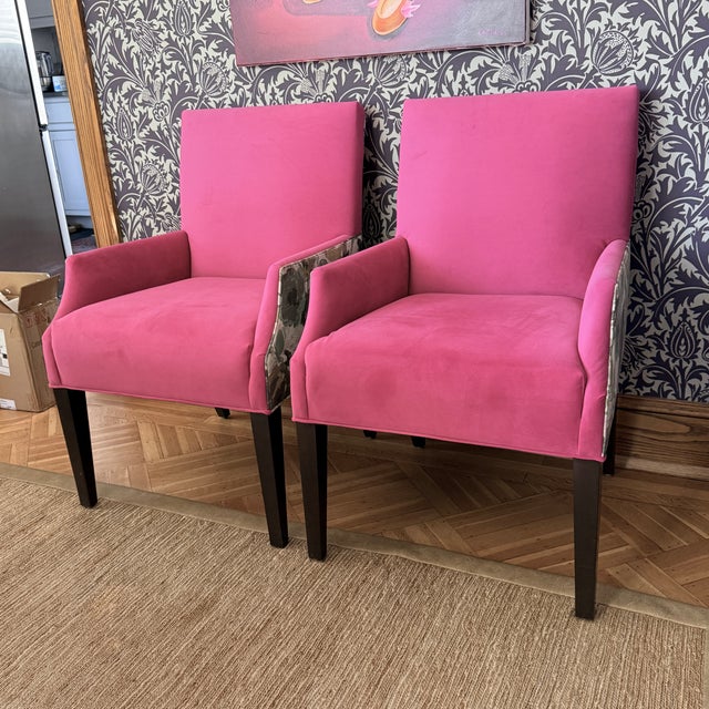 Ethan Allen Pair Ethan Allen Clinton Arm Chairs For Sale - Image 4 of 6