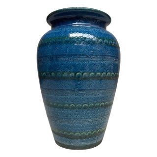 Rimini Blu Style Ceramic Vase, 1970s For Sale