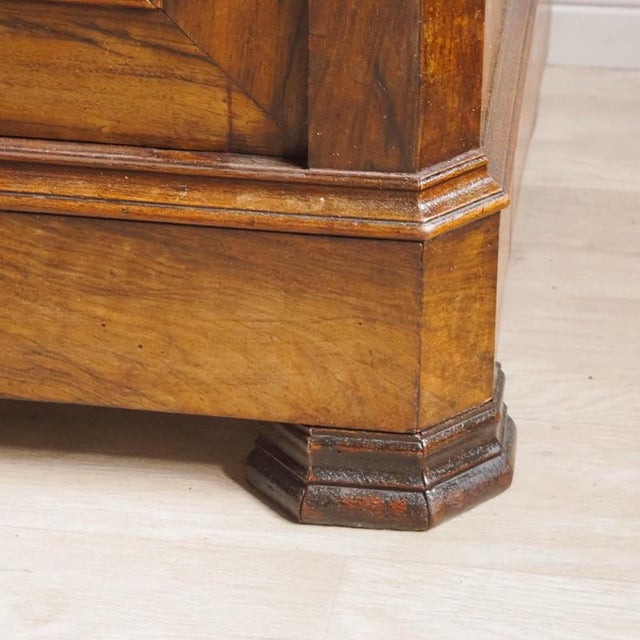Louis-Philippe Walnut Sideboard with Hutch, 1870 For Sale - Image 9 of 16