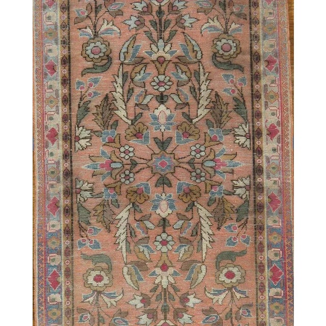 1900 - 1909 Antique Silk Kashan For Sale - Image 5 of 6