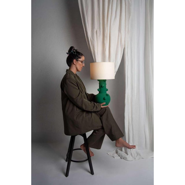 Contemporary Popcorn Lamp Up in Ceramic by Liliana Silva For Sale - Image 3 of 6