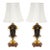 19th Century French Patinated and Gilt Bronze Urn Shape Table Lamps, Circa 1855 For Sale