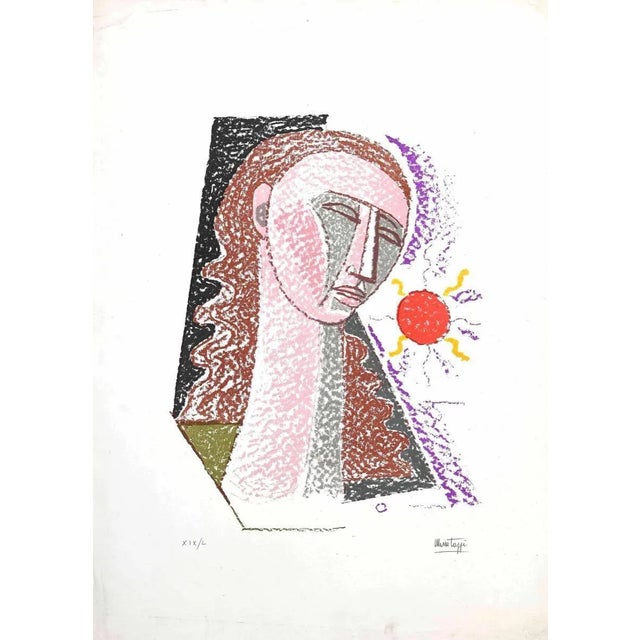Woman is original lithography, realized by Mario Tozzi, Hand-signed and numbered, edition of XIX/L prints. The state of...
