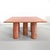 Square Model Colonnato Table in Red Travertine Marble by Mario Bellini for Cassina, 1970s, in Flawless conditions....
