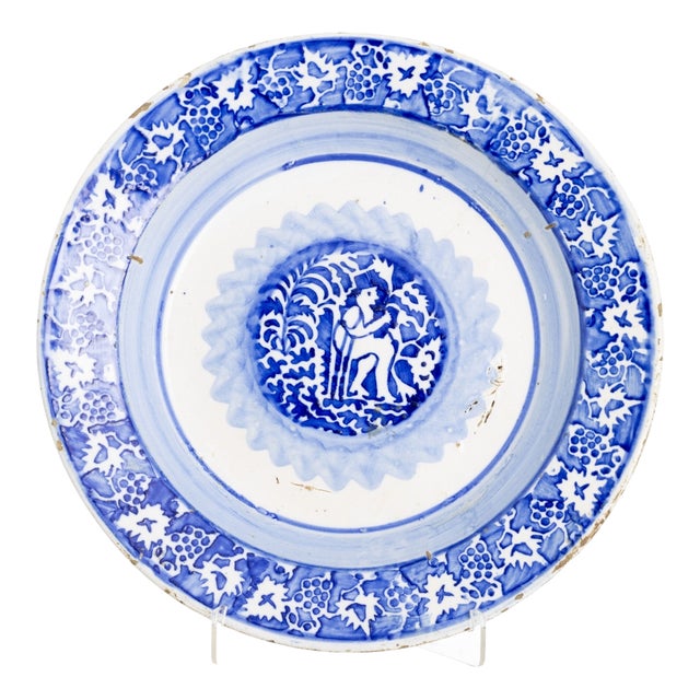 Antique Earthenware Plate, 1800s For Sale