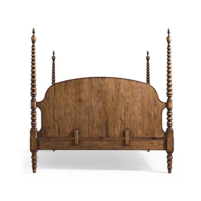 Colonial Turned-Post Four-Poster California King Bed For Sale - Image 9 of 12