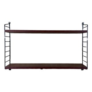 Vintage Teak String Shelf by Kajsa & Nils Nisse Strinning, 1960s For Sale