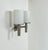 Glass Model 1141 Double Wall Light in Metal and Opaline Glass from Perzel, France, 1960 For Sale - Image 7 of 11