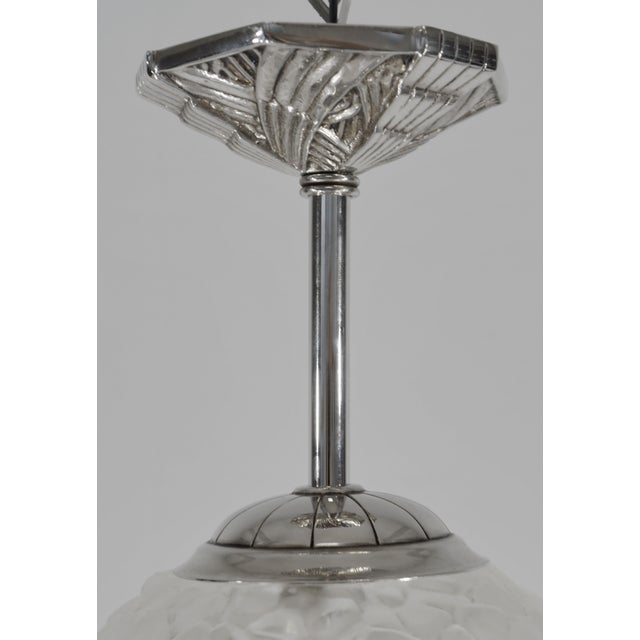 A Pair of French Art Deco Flush Mounts by Hettier & Vincent 1920s France - 2 Pairs Available For Sale - Image 9 of 13
