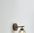 Contemporary Bai a Di Di Bronze-Amber Glass Diffuser Wall Lamp by Neri and Hu for Parachilna For Sale - Image 3 of 10