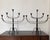 Brutalist Pair of Vintage Spanish Brutalist Iron Candelabras 5 Candle Holder Large! MCM For Sale - Image 3 of 10