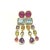 This is part of Chairish’s Fine Jewelry assortment. Natural Carved Rubies - 6 carat Natural Carved Emerald - 2.50 carat...